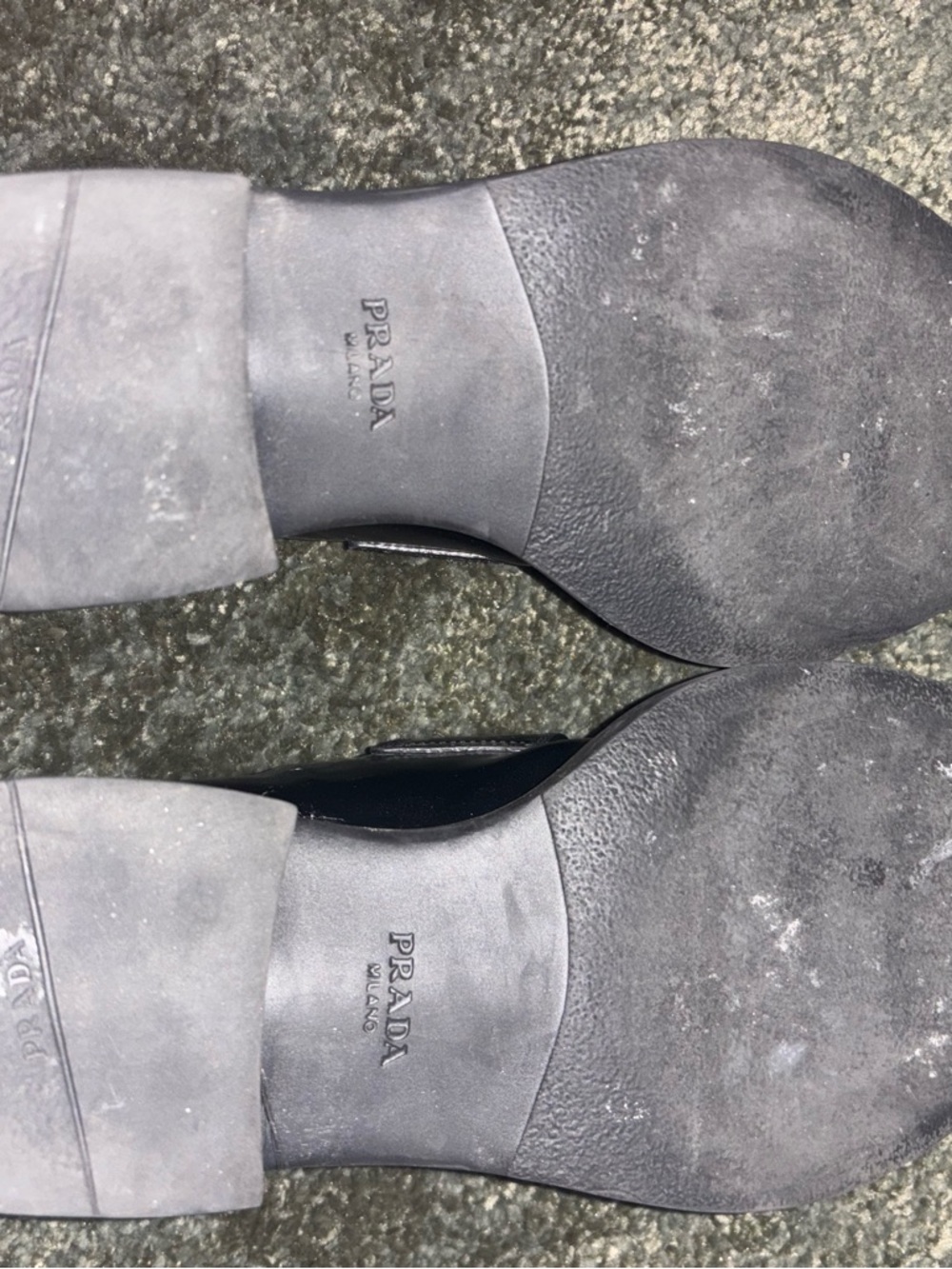Prada Black Patent Leather Slip-On Loafers - Picture 4 of 4